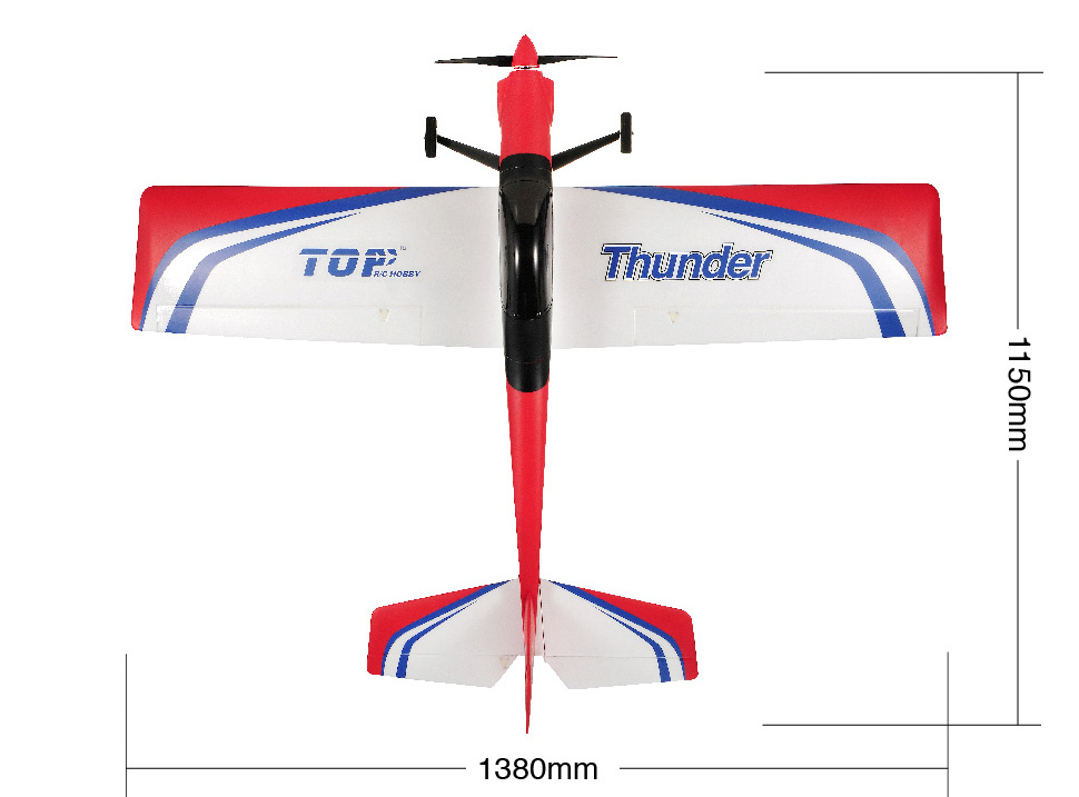 TOP-RC-Hobby-Thunder-Pro-1380mm-Spannweite-EPO-Tiefdecker-Sport-Flugzeug-RC-Flugzeug-PNP-1701831-2